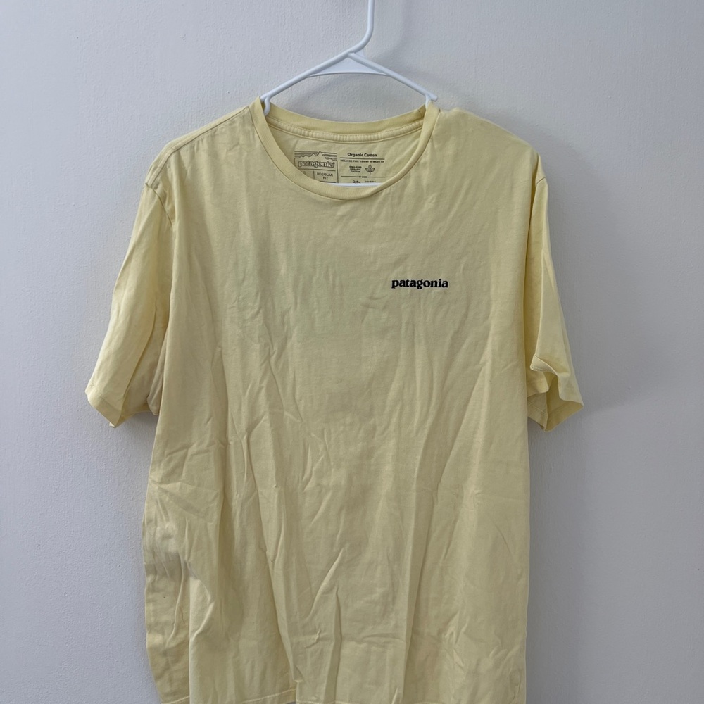 Patagonia Men's Light Yellow Tee